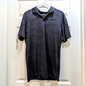 Nike Dri-Fit Black Collared Polo Shirt